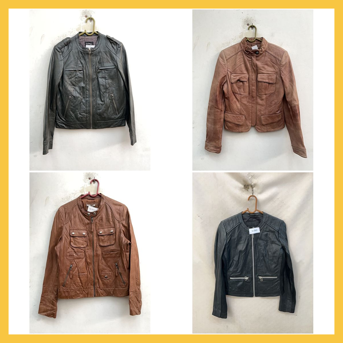 Leather Jacket Bundle - 8 Pc Mix Zara, Nudie Jeans..