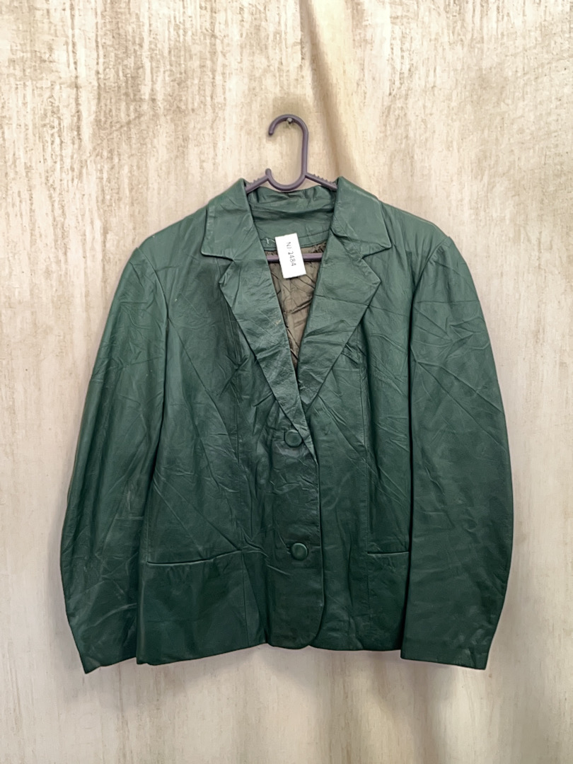 Blazer de Couro Verde