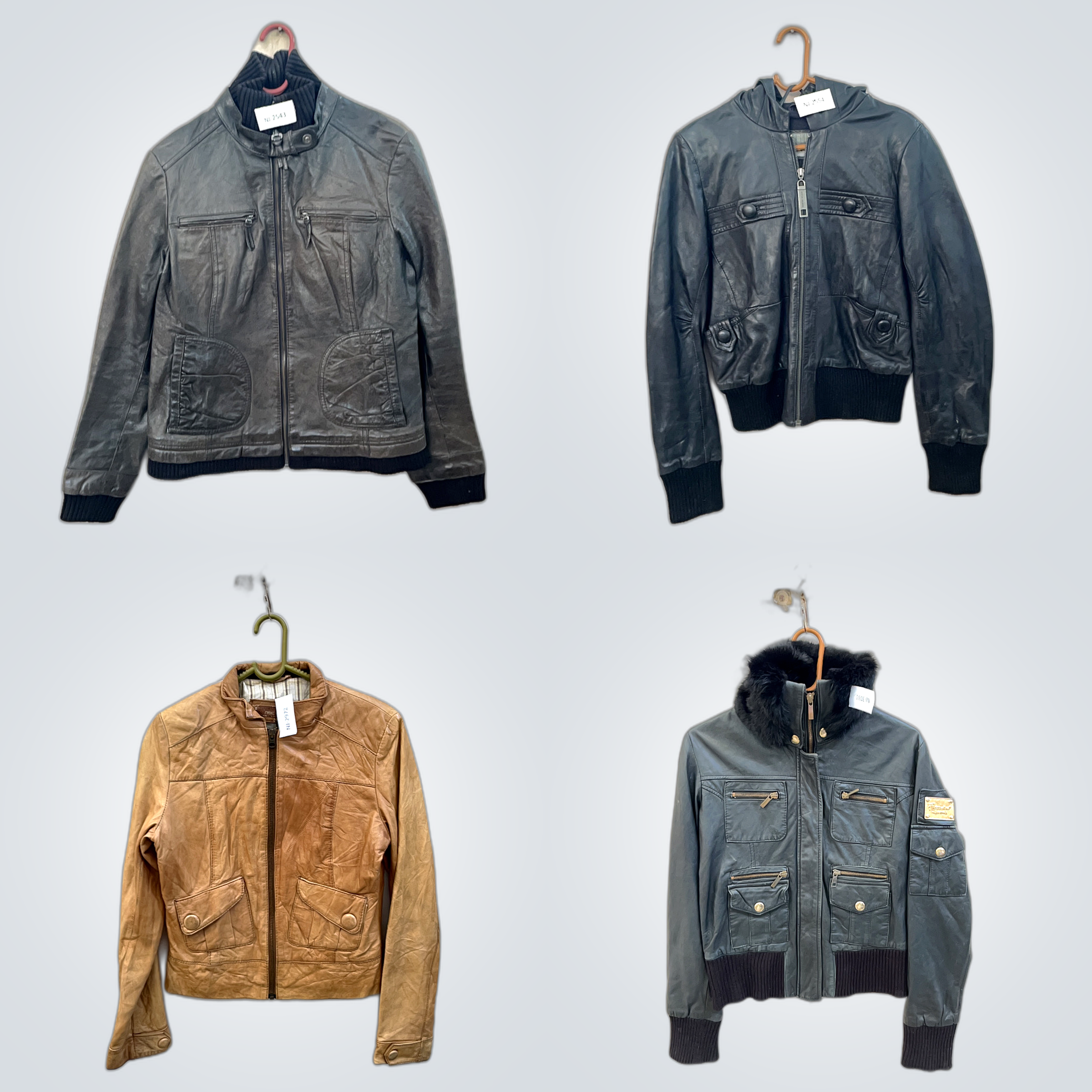 Leather and Teal Jackets