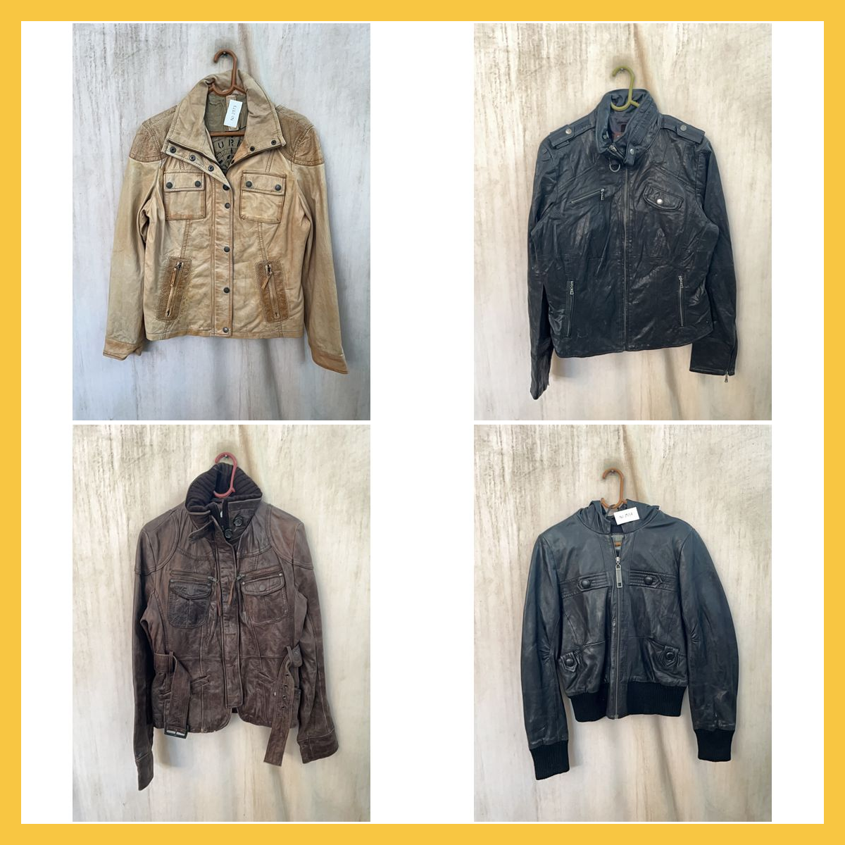 Leather Jacket Bundle 9 Pc Unbranded Mix Styles Lo..