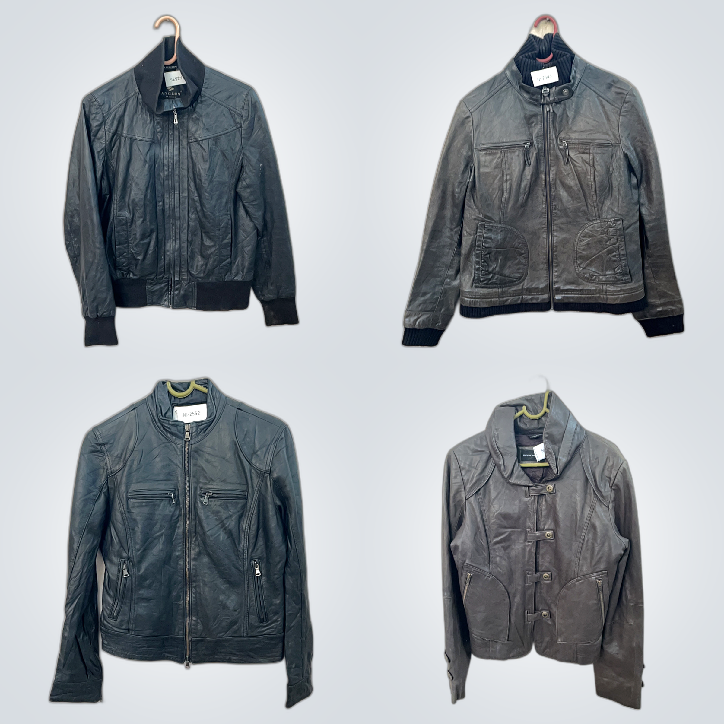 Lot de vestes en cuir Y2K