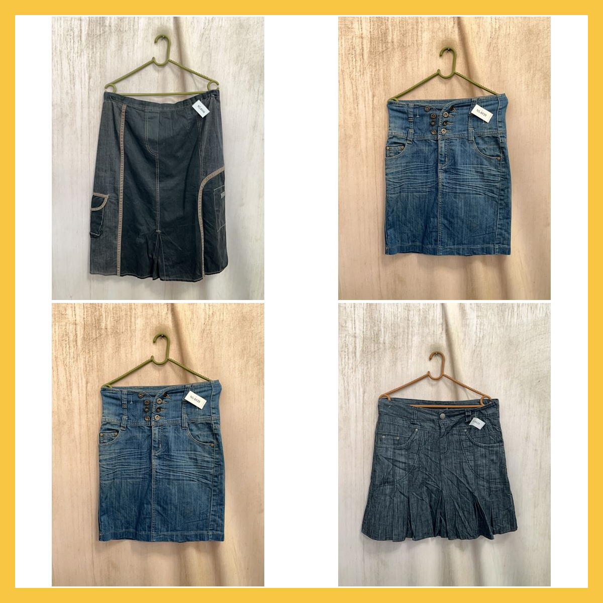 Set di gonne di denim 11 pezzi colori assortiti go..