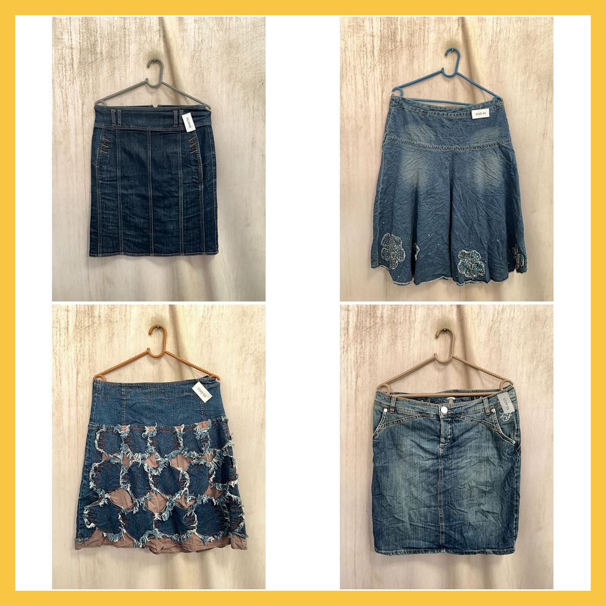 Denim Skirt Bundle 6pcs Mini Skirts Assorted Style..