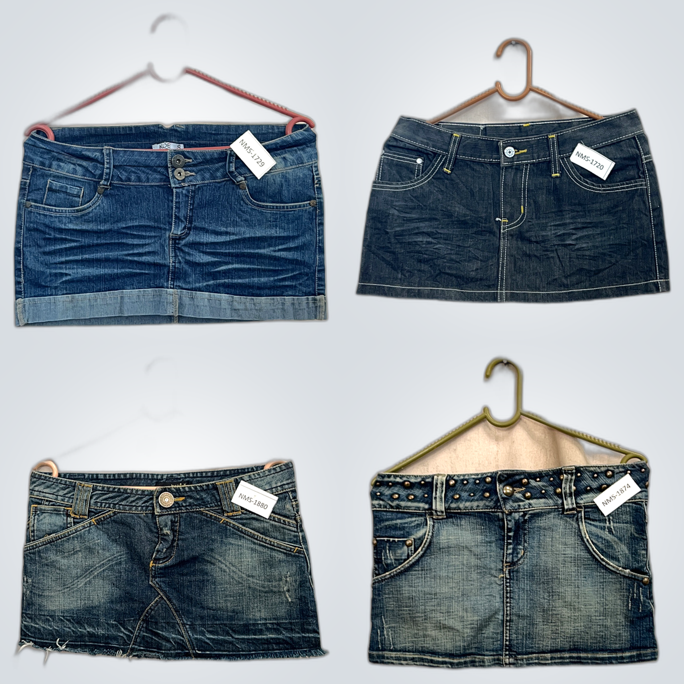 Denim-Röcke Kurzes Bundle