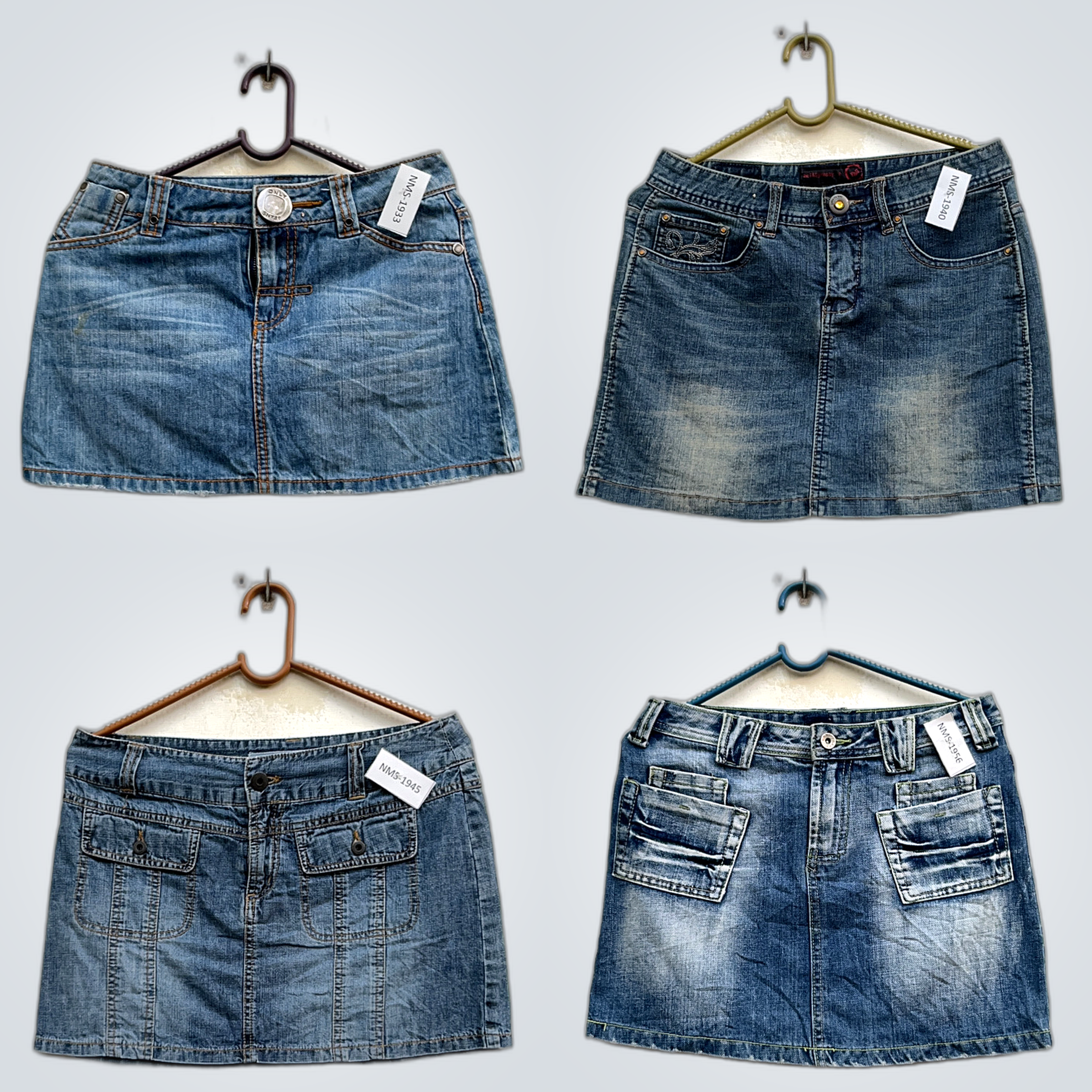 Saia Mini de Denim Y2K