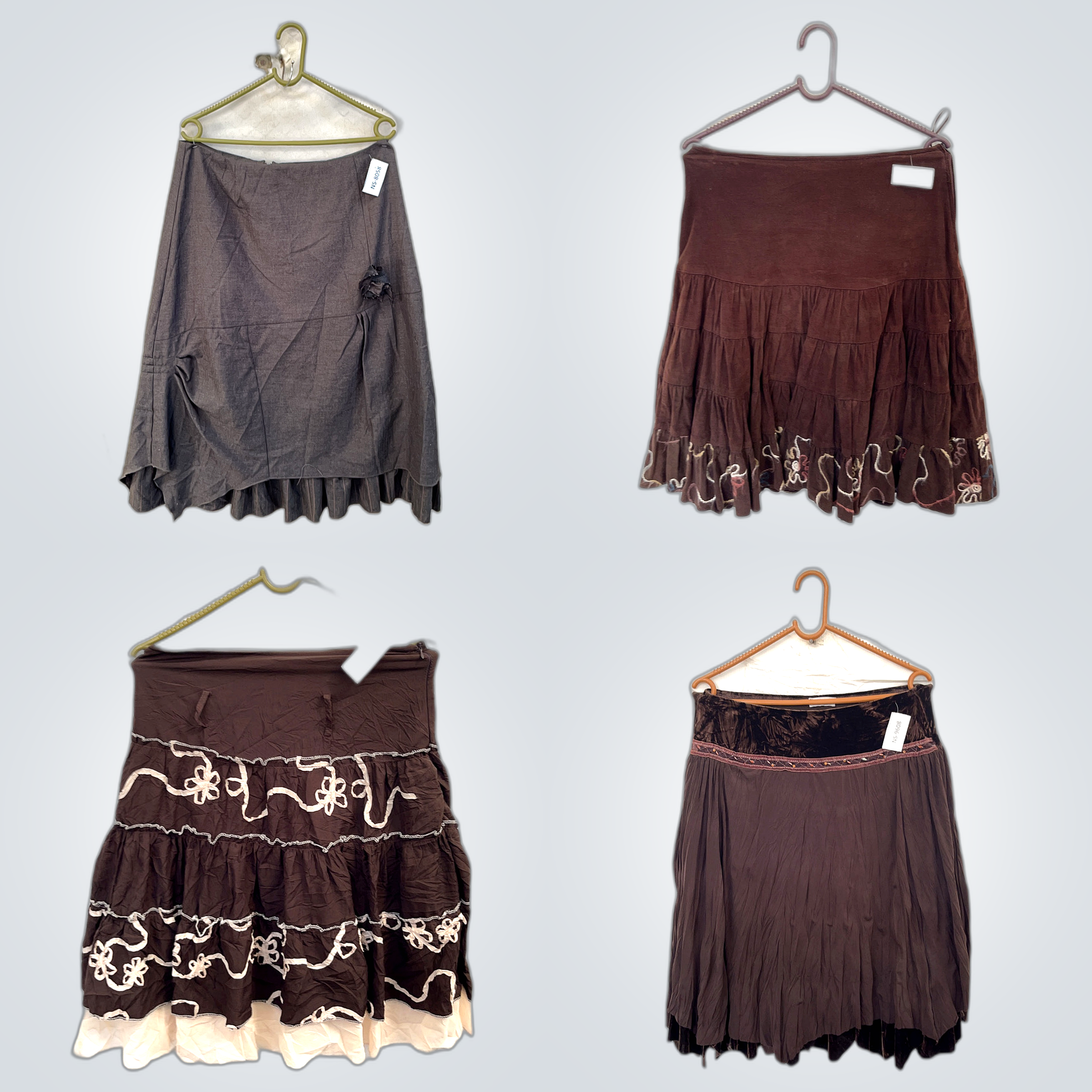 Y2K Skirts Bundle Brown