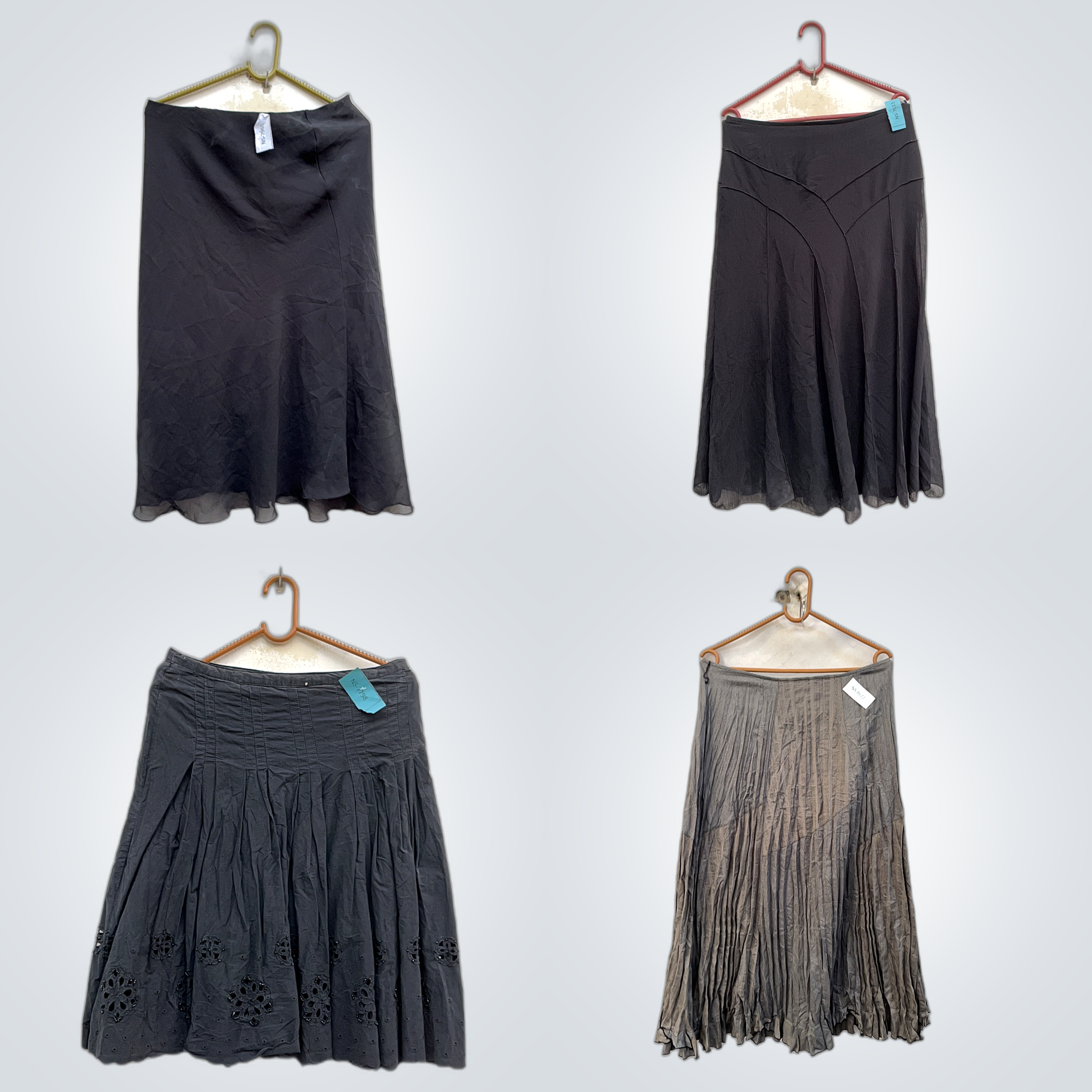 Yvonne Jupe Ensemble 9pcs Mix Midi Mini Jupes Plis..