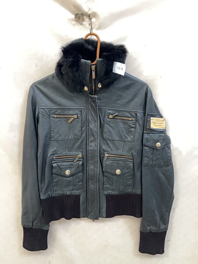 Grey Fur-Lined Jacket