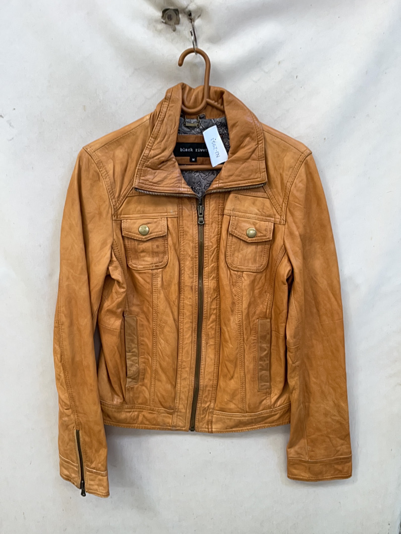 Black River Tan Leather Jacket