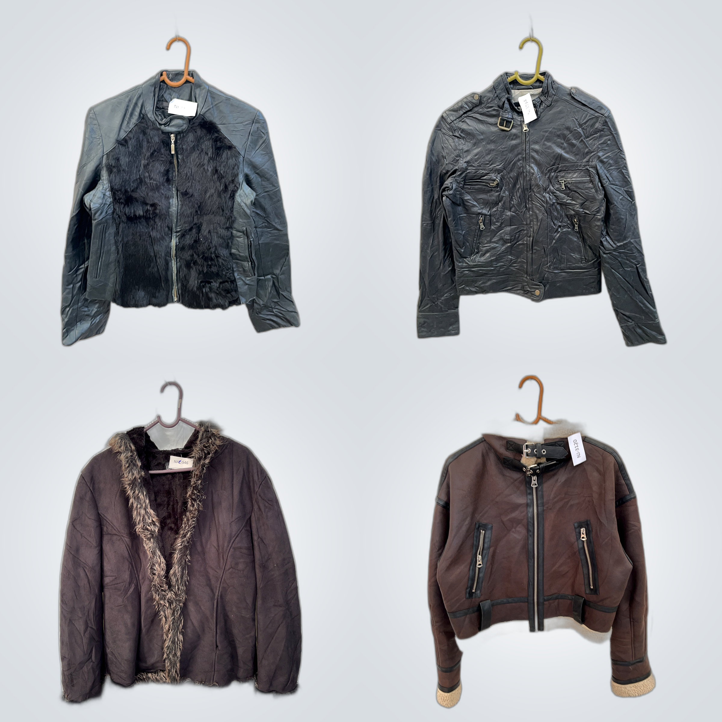 Ensemble de Vestes de Luxe - Suède, Cuir, Doudoune..