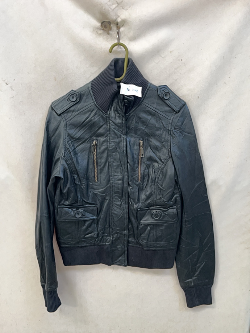 Leather Bomber Jacket