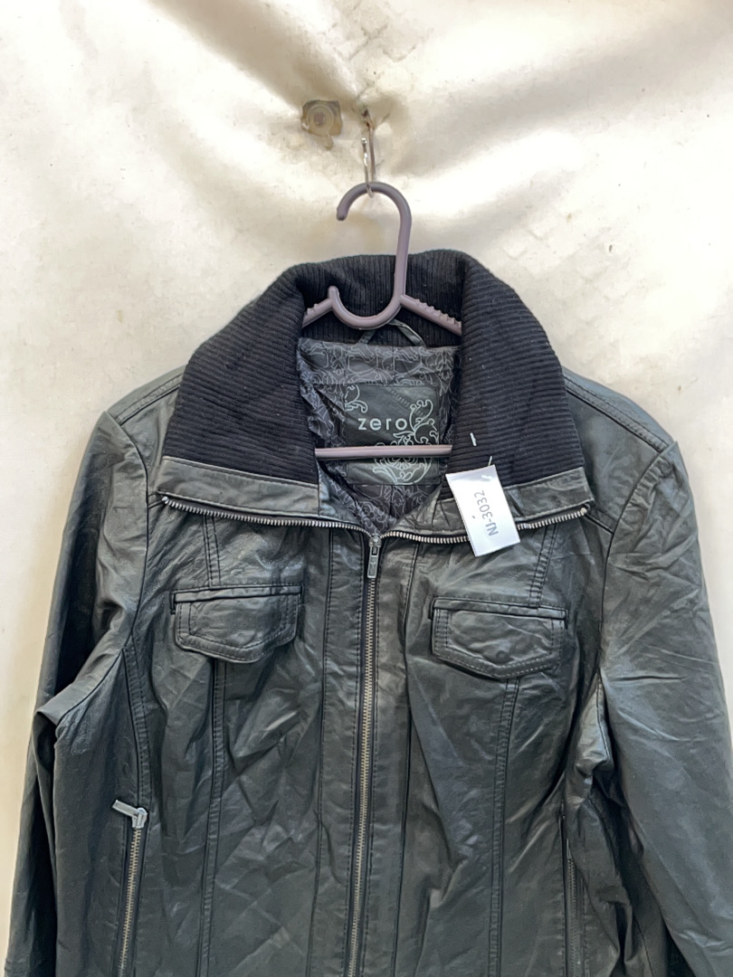 Zero Grey Leather Jacket