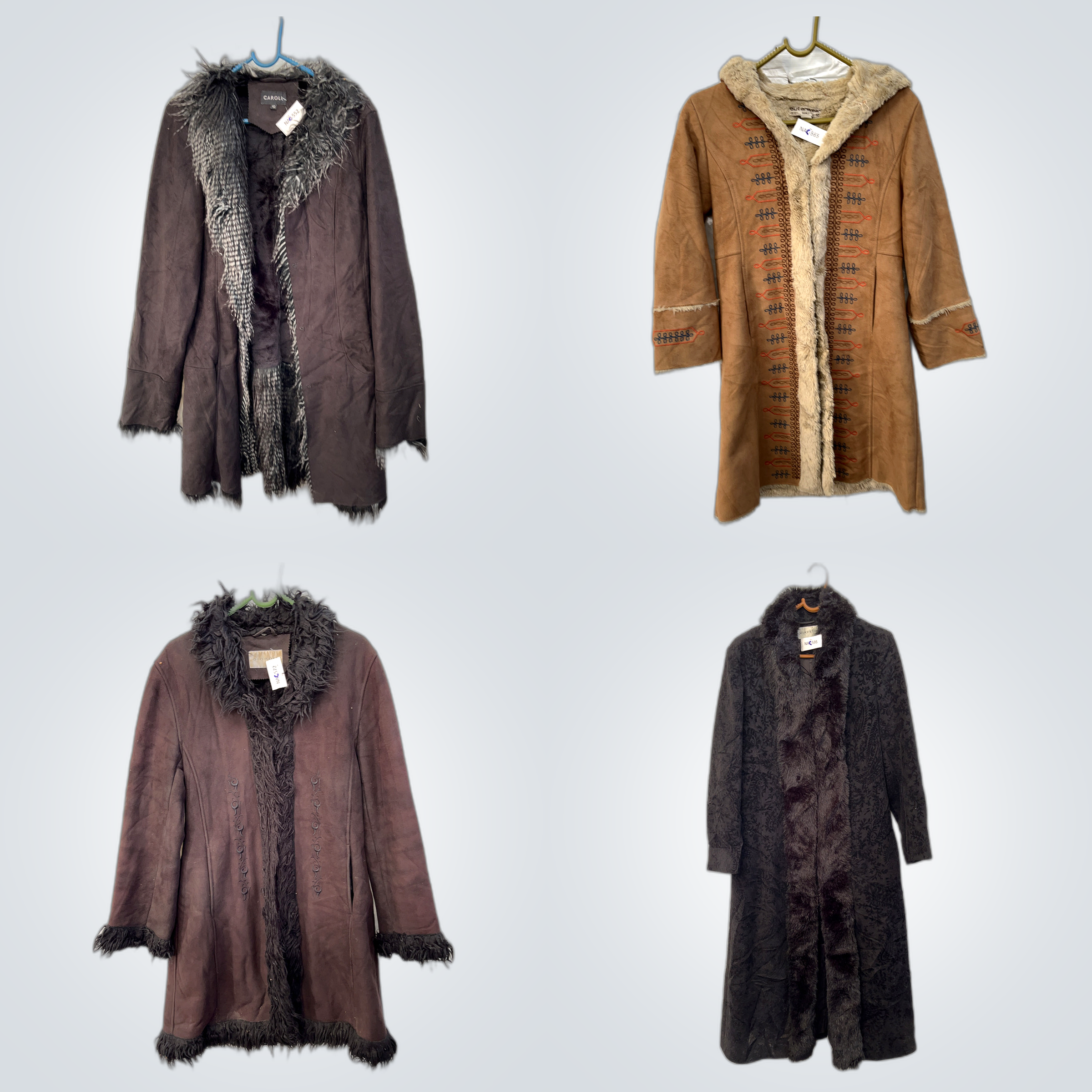 Fur Coats & Suede Jackets Bundle - 9 Pc Mix of Bra..