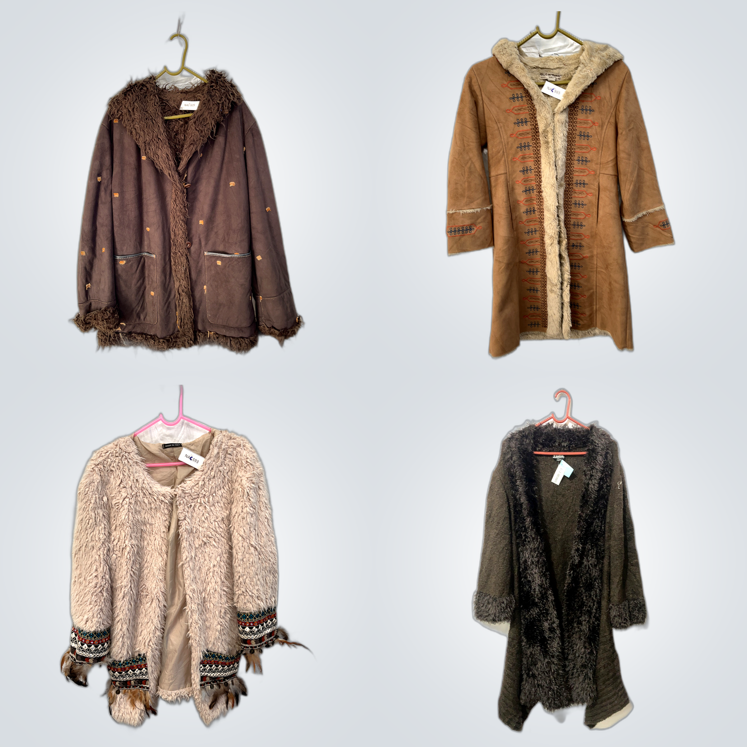 Vintage Fur Trim Coats