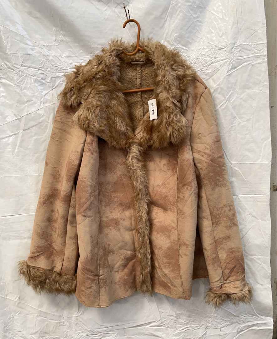 Tan Fur-Lined Coat