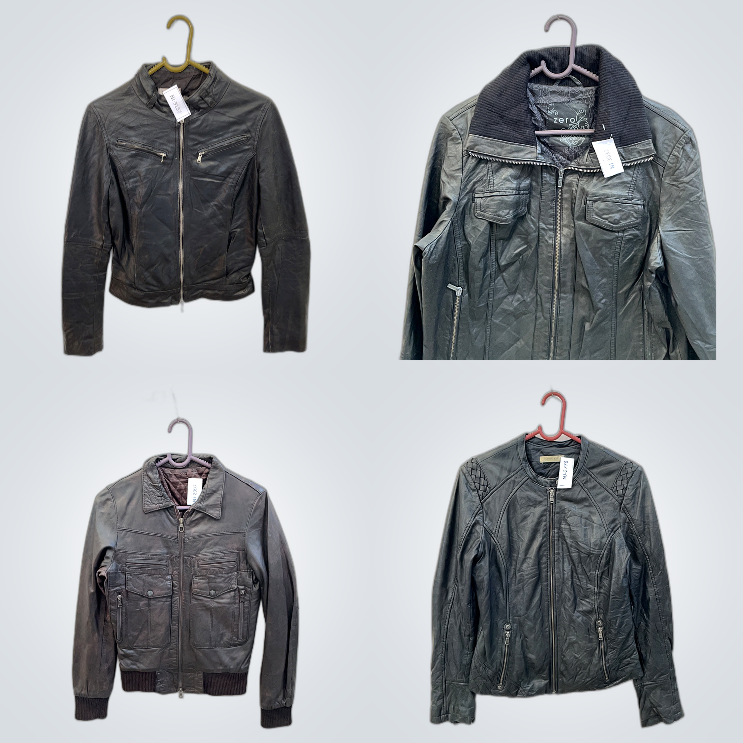 Ensemble de vestes en cuir - 7 pièces mélange de v..