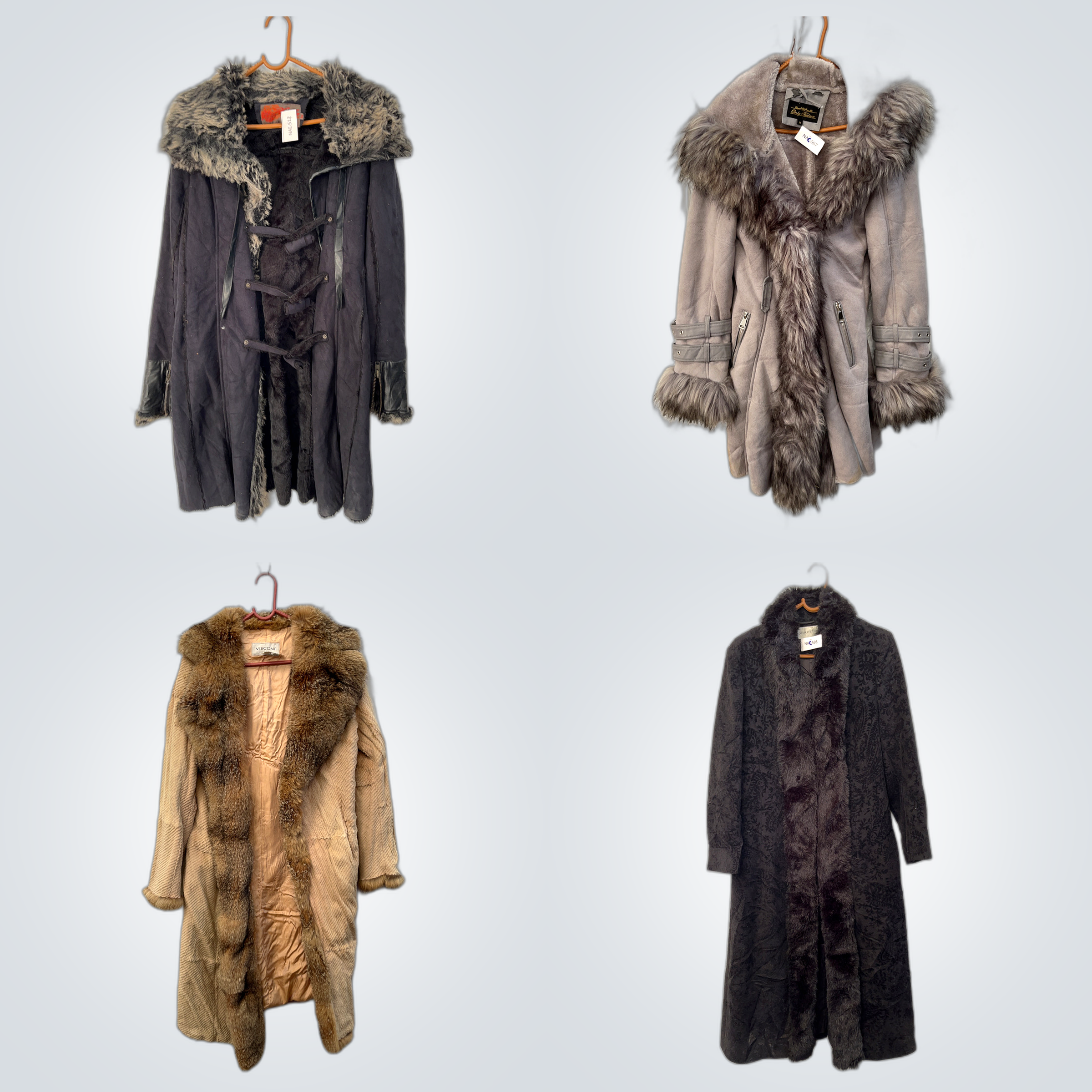 Fur Coats with Trim Lining