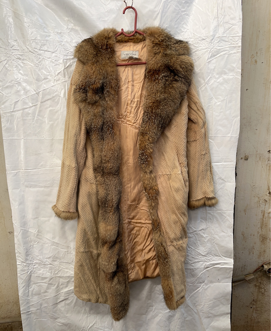 Visconi Fur Trim Coat