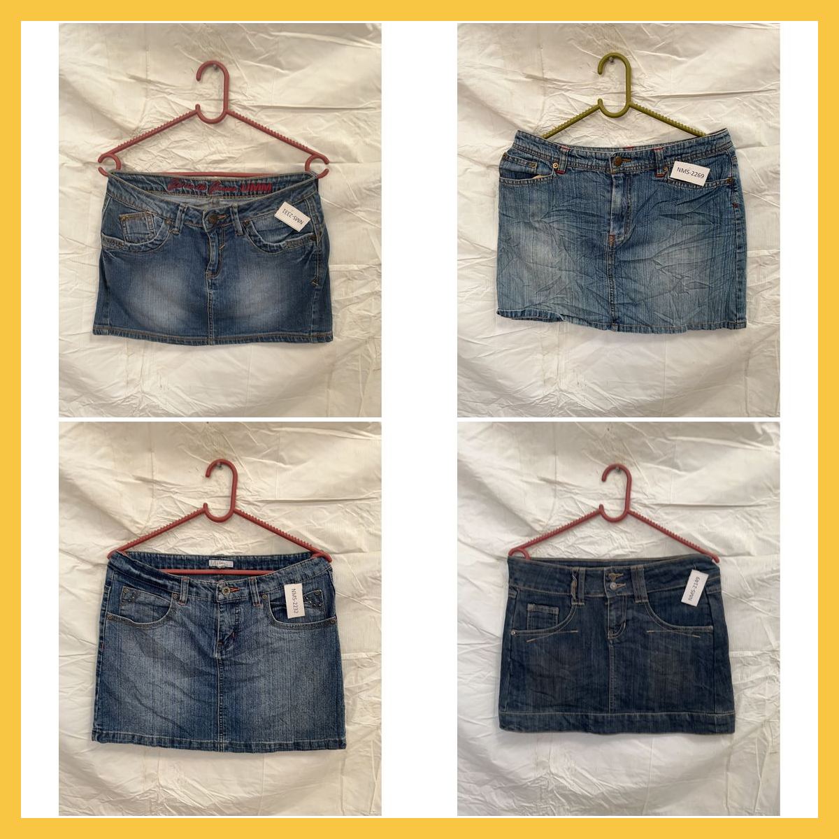 UMM Denim Rock Bundle 7 Stück Mini Röcke Mix Unbra..