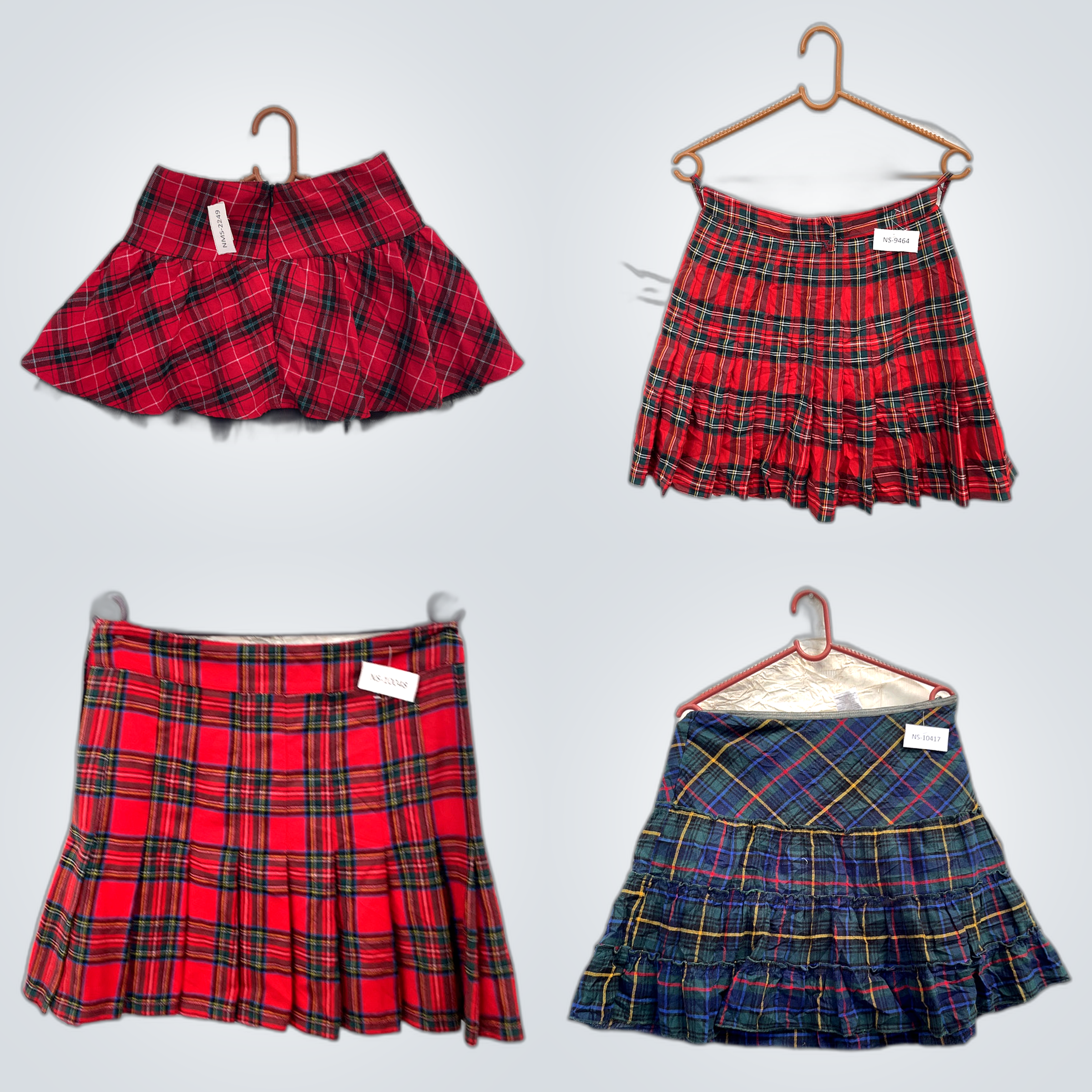 Y2K Plaid Mini Skirts