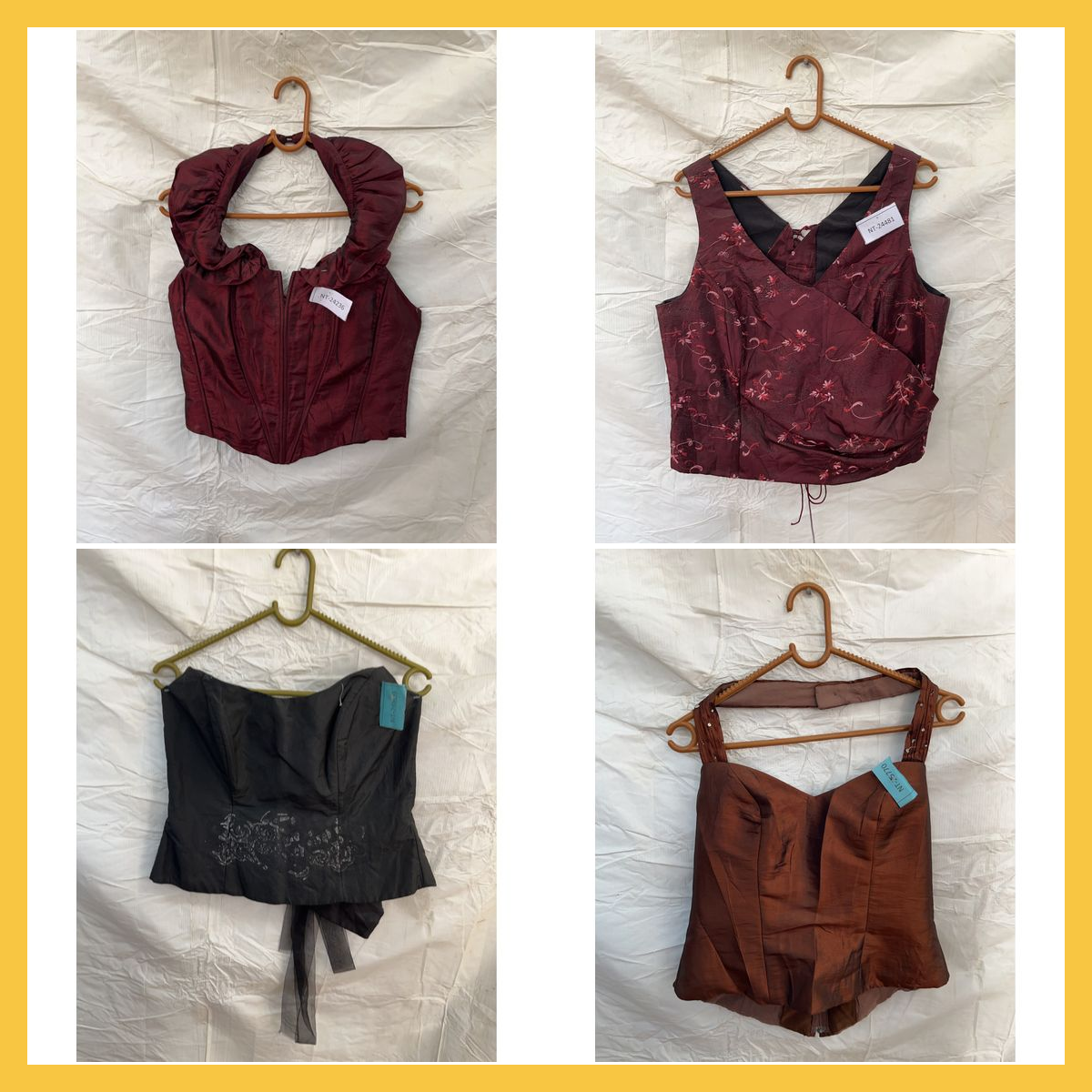 Korsett-Top-Bundle 9 Teile Satin Spitze Schnür-Bus..