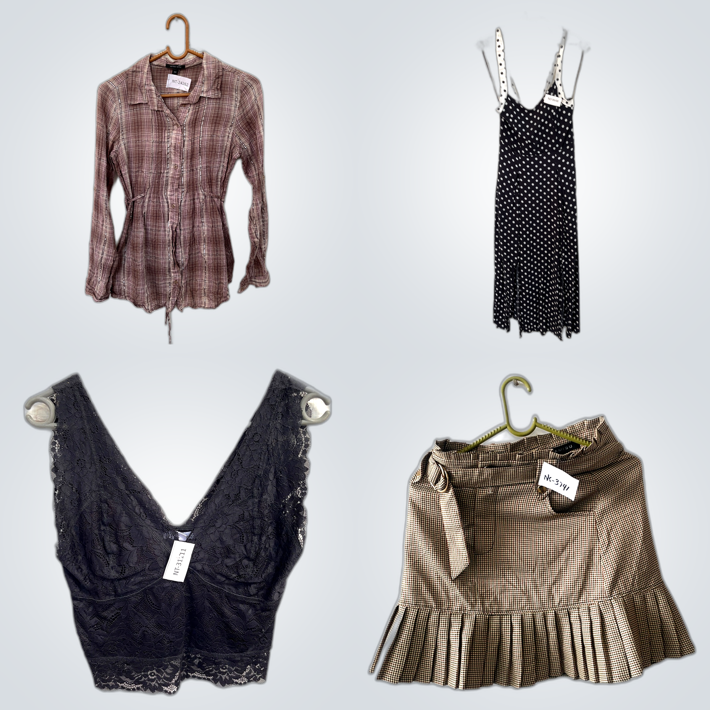 amisu Y2K Lace Trim Camisoles