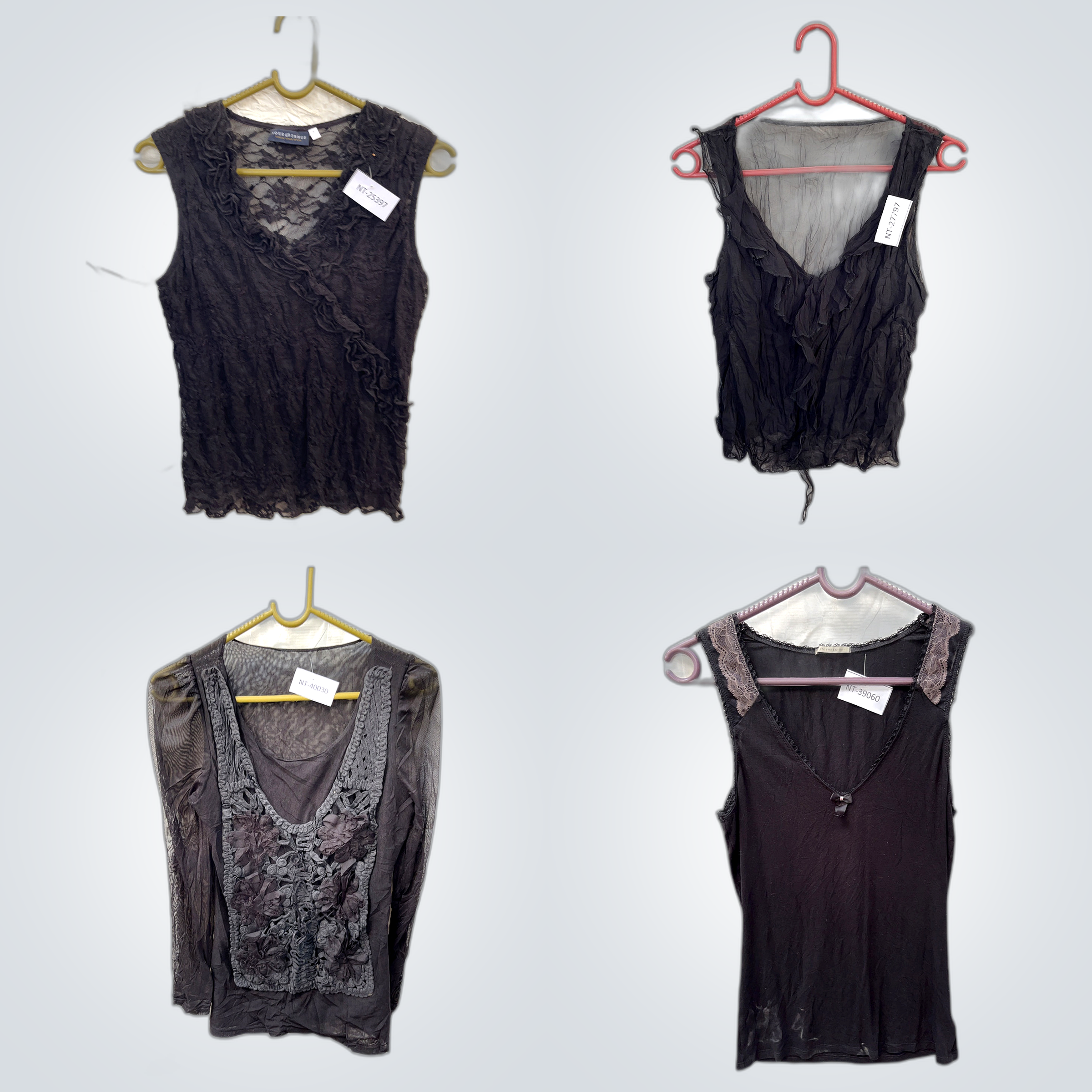 Y2K Blouses with Lace