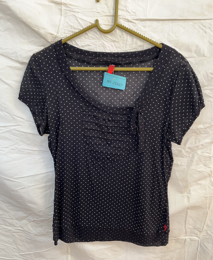 Black Polka Dot Blouse