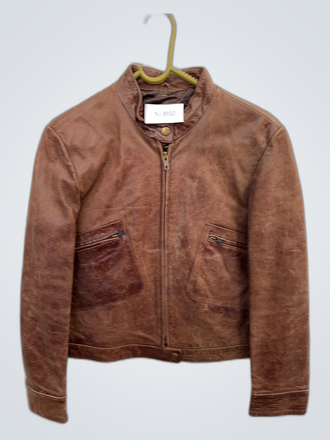Jaqueta de Couro Marrom