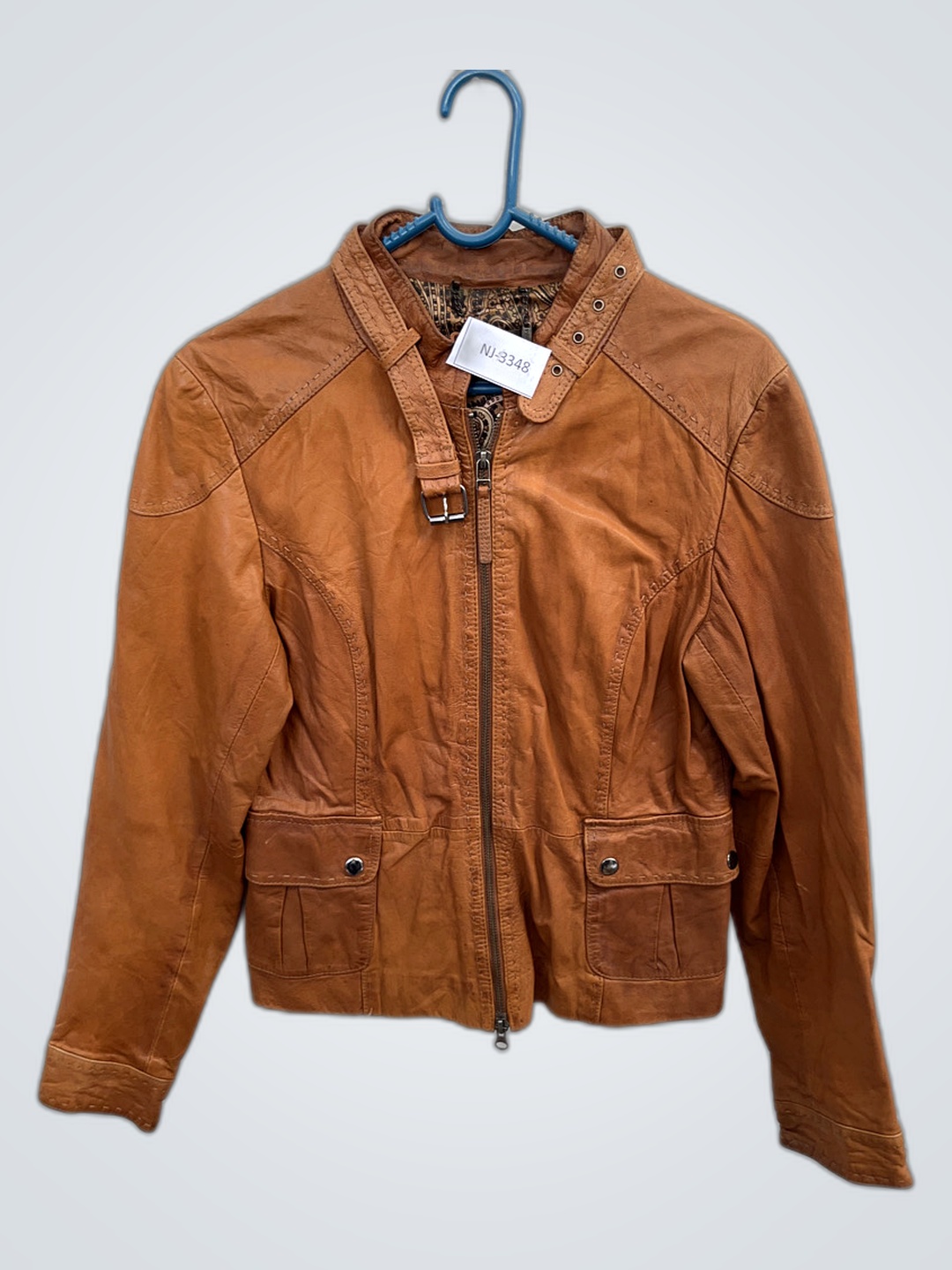 Jaqueta de Couro Marrom