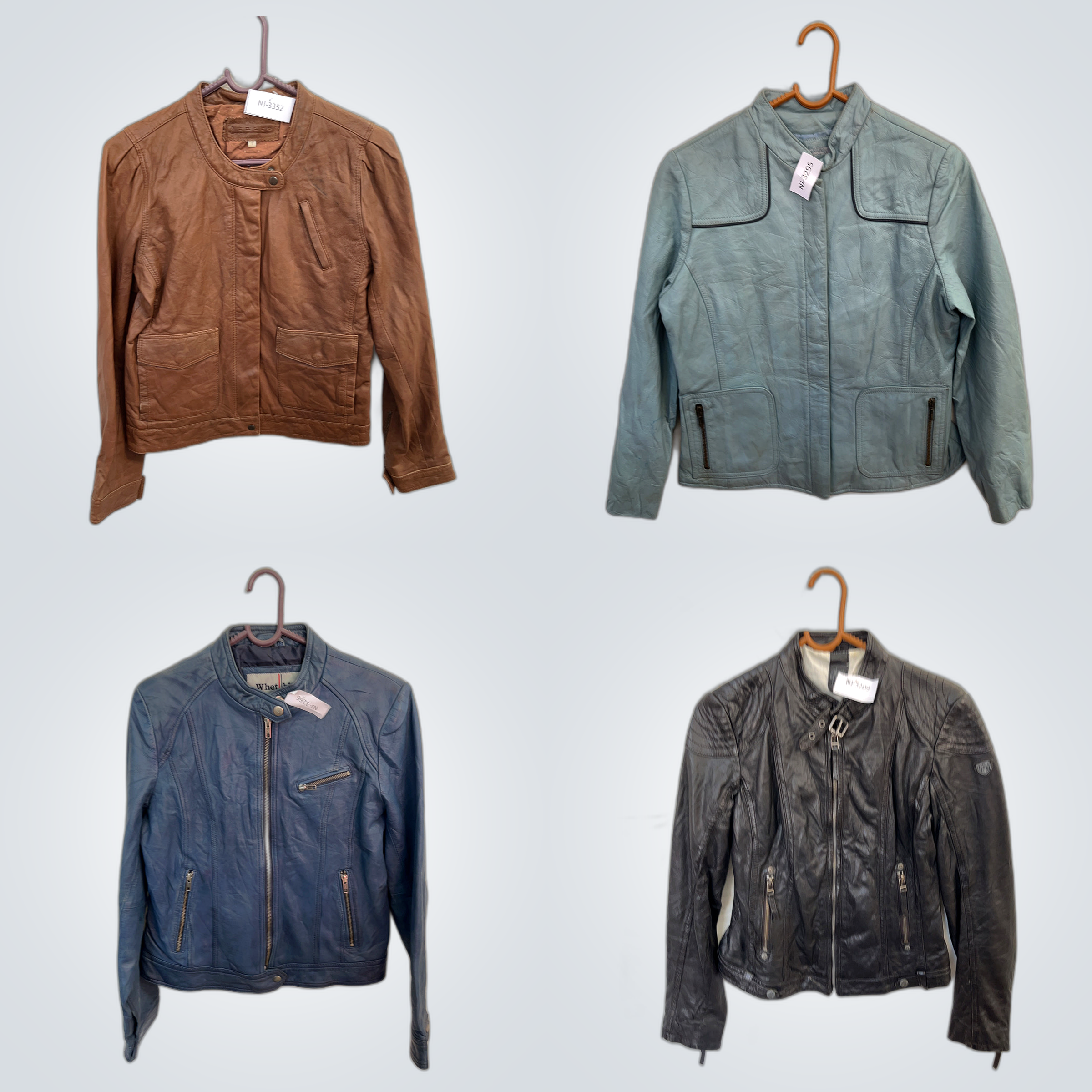 Conjunto de Chaquetas de Cuero - 7 Piezas Mezcla S..