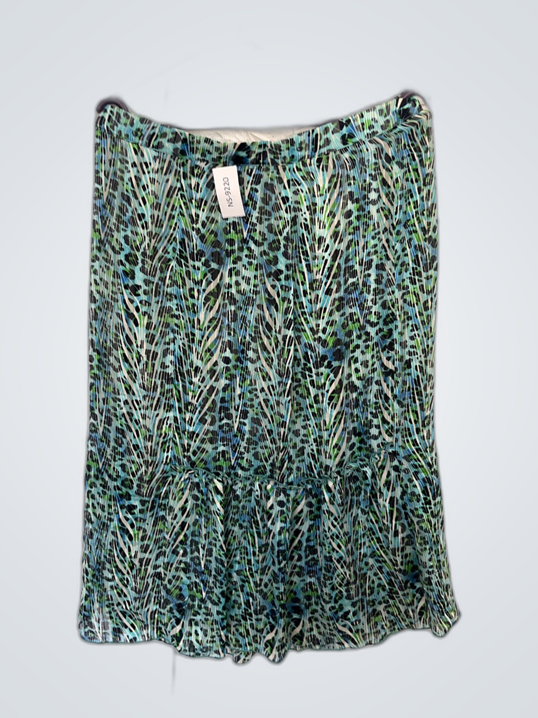 Green Patterned Skirt