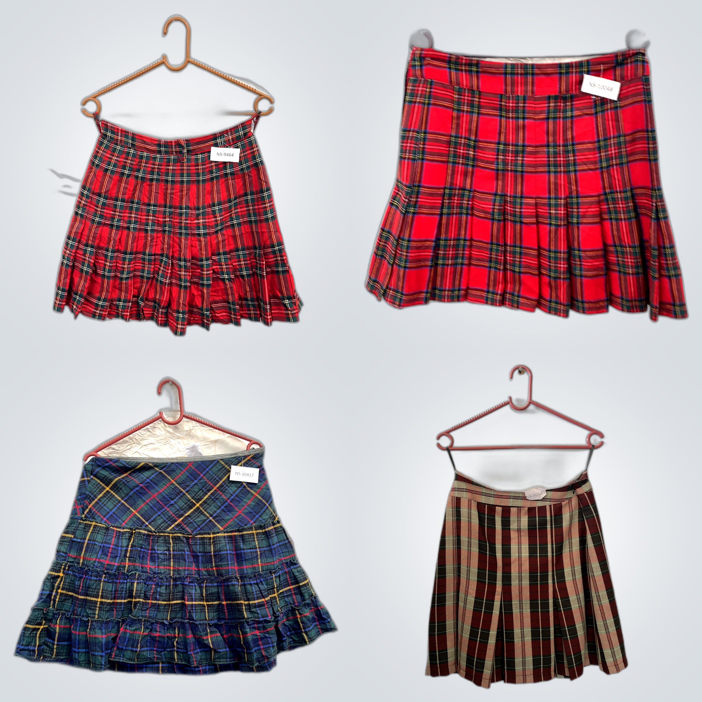 Y2K Plaid Mini Skirts
