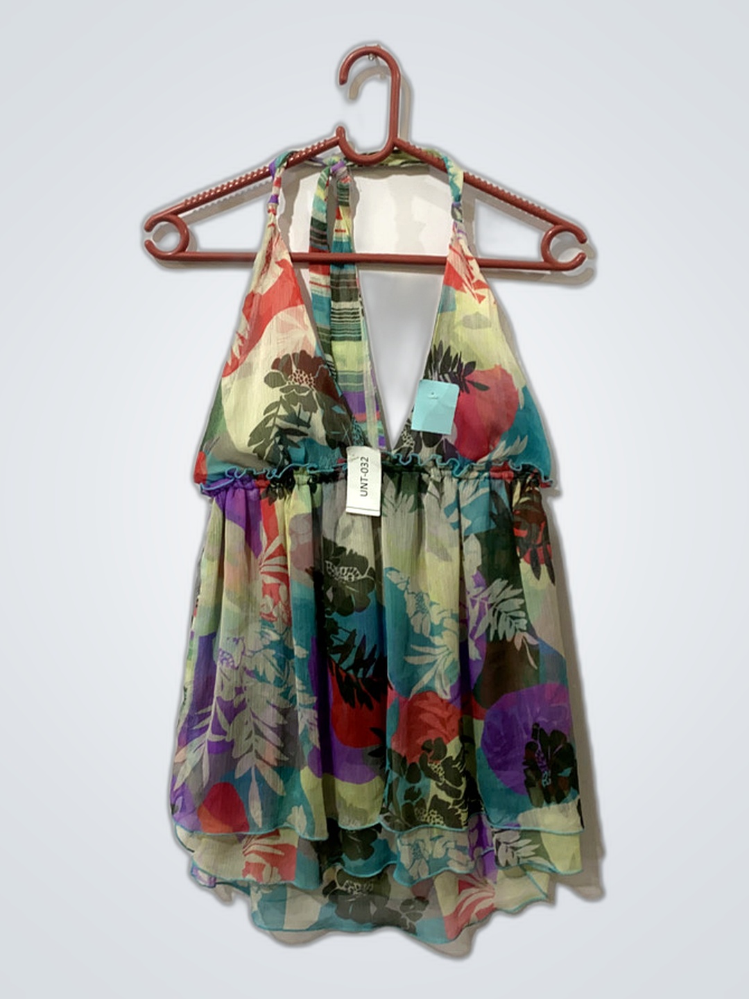 Floral Halter Neck Dress