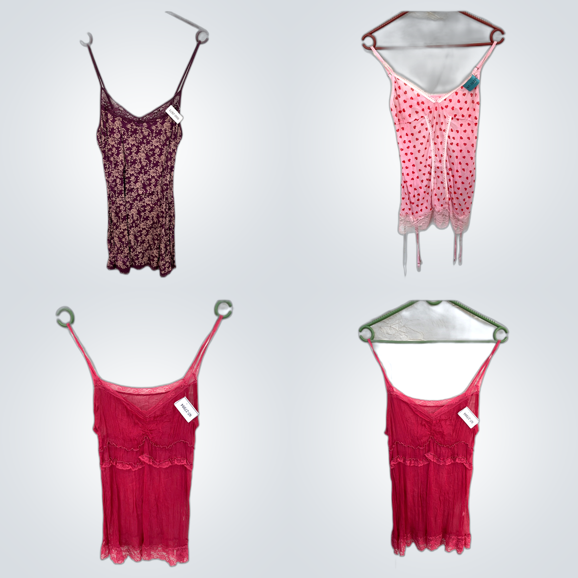 Y2K Spitzenbesatz-Camisoles