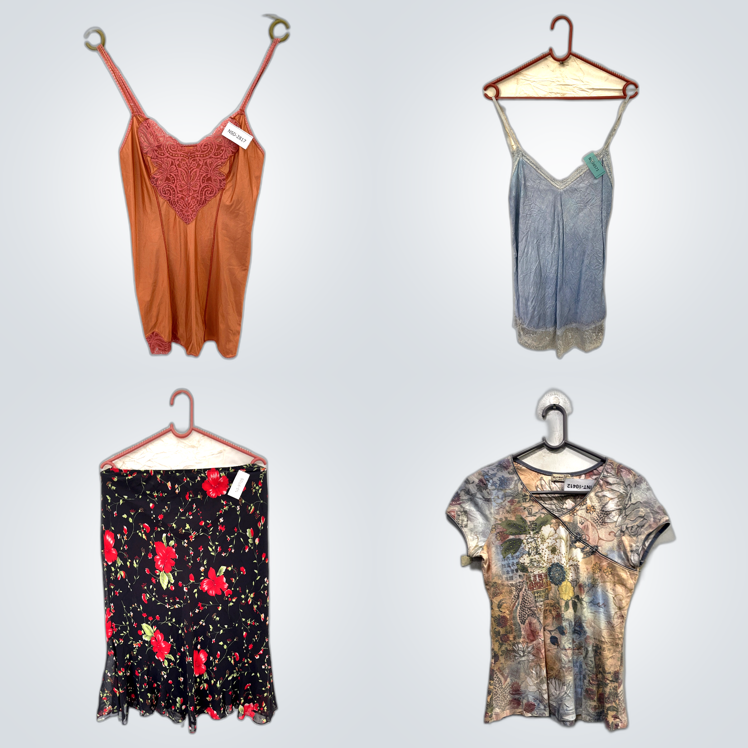 Ensemble Blouse Florale & Camisole en Dentelle : 1..