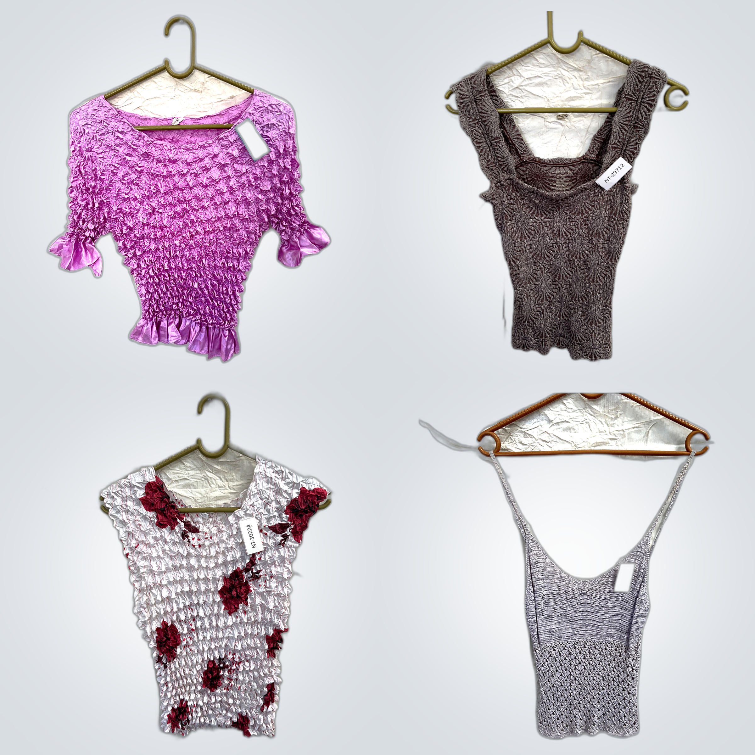 Principles Lace & 4 More Tops Bundle Teal Gray Red..