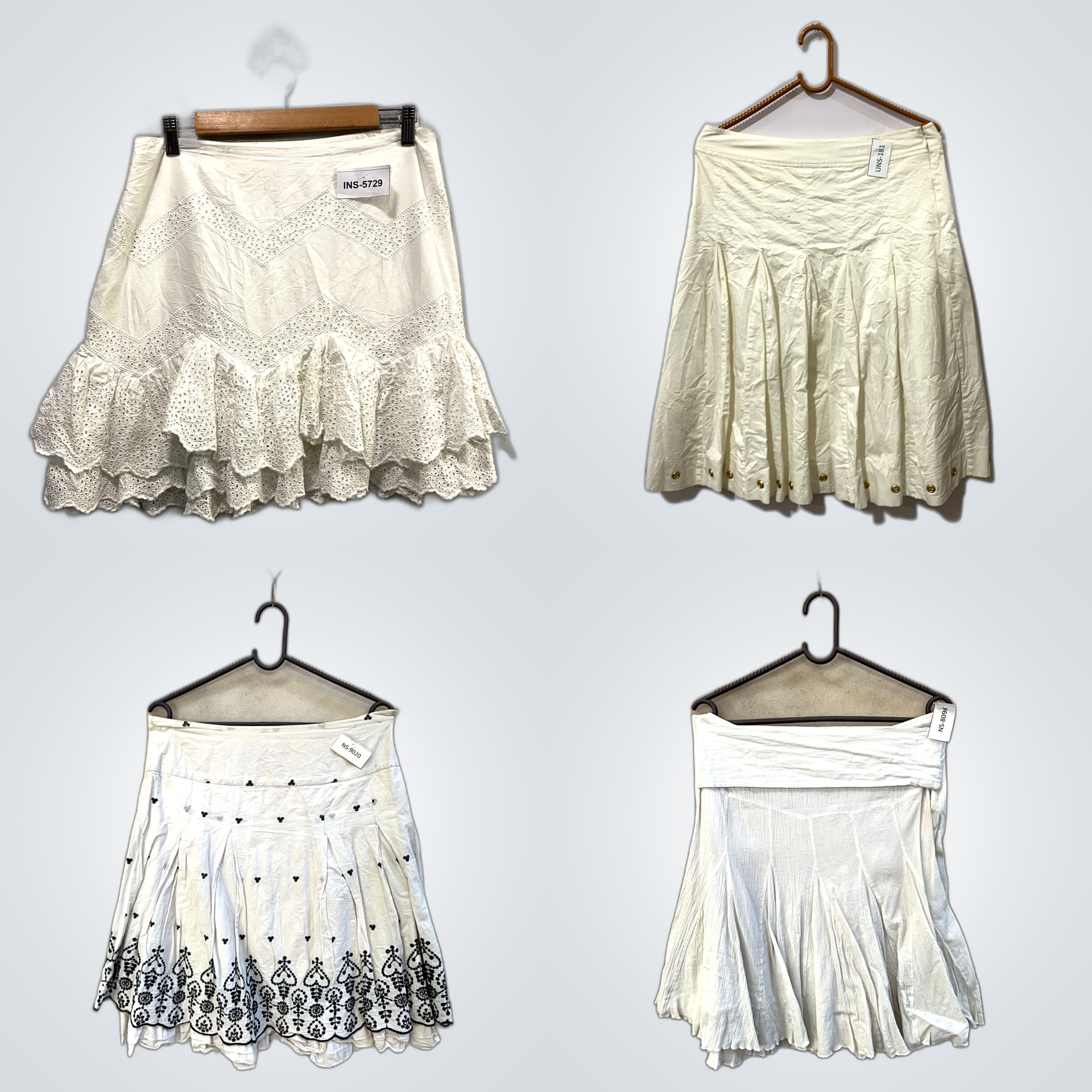 Ensemble de jupes blanches - 6 pièces de jupes min..