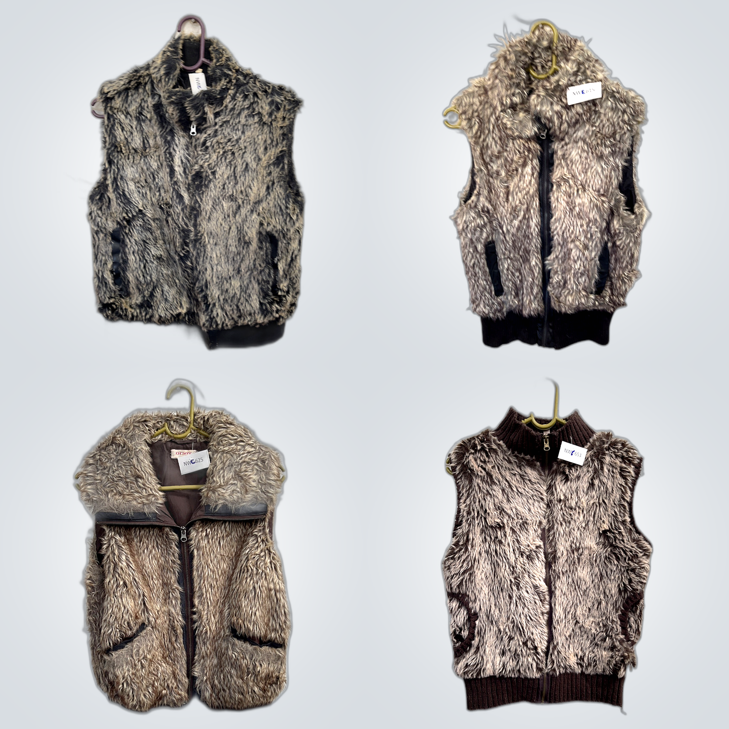 Y2K Fur Waistcoats Bundle