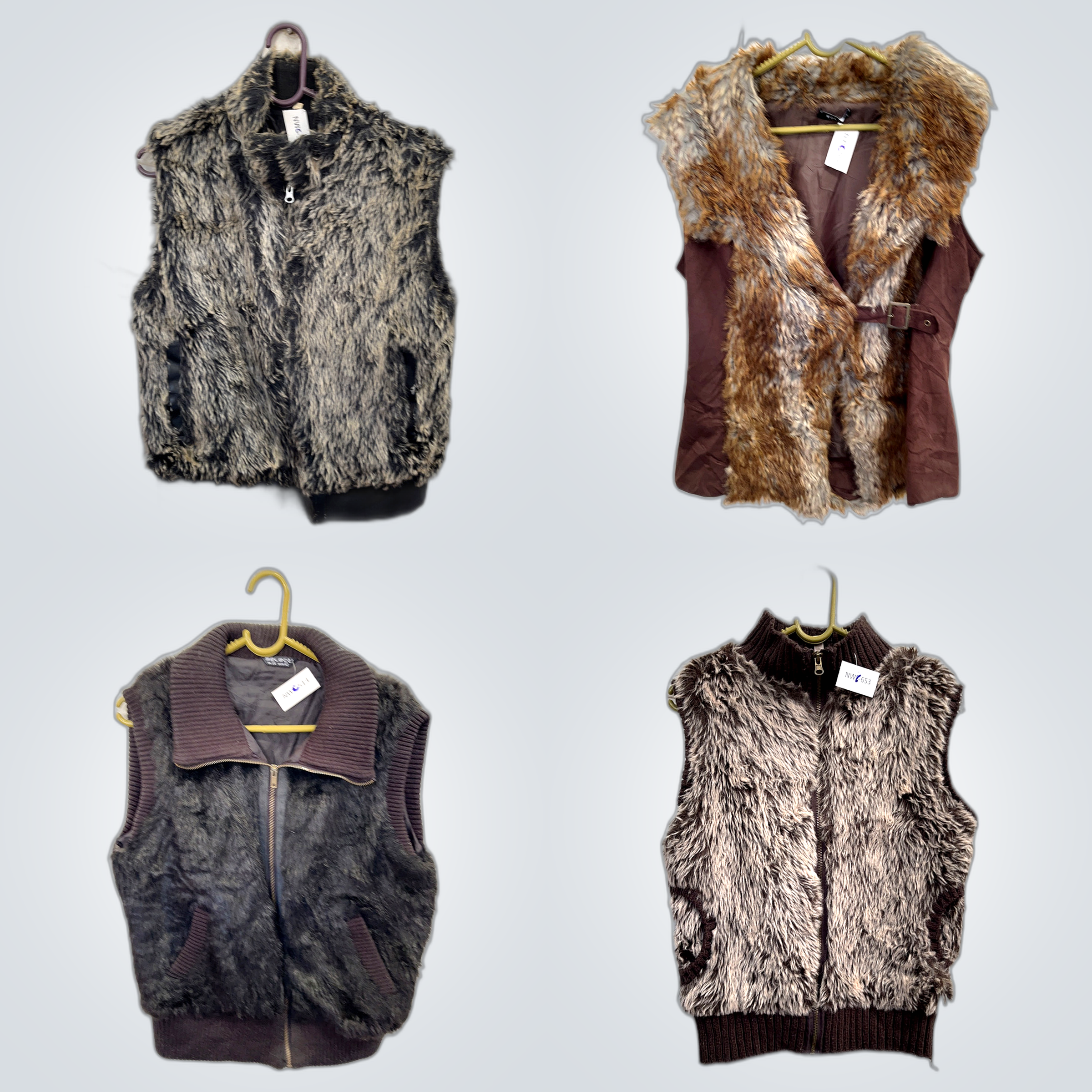Y2K Fur Waistcoats Bundle
