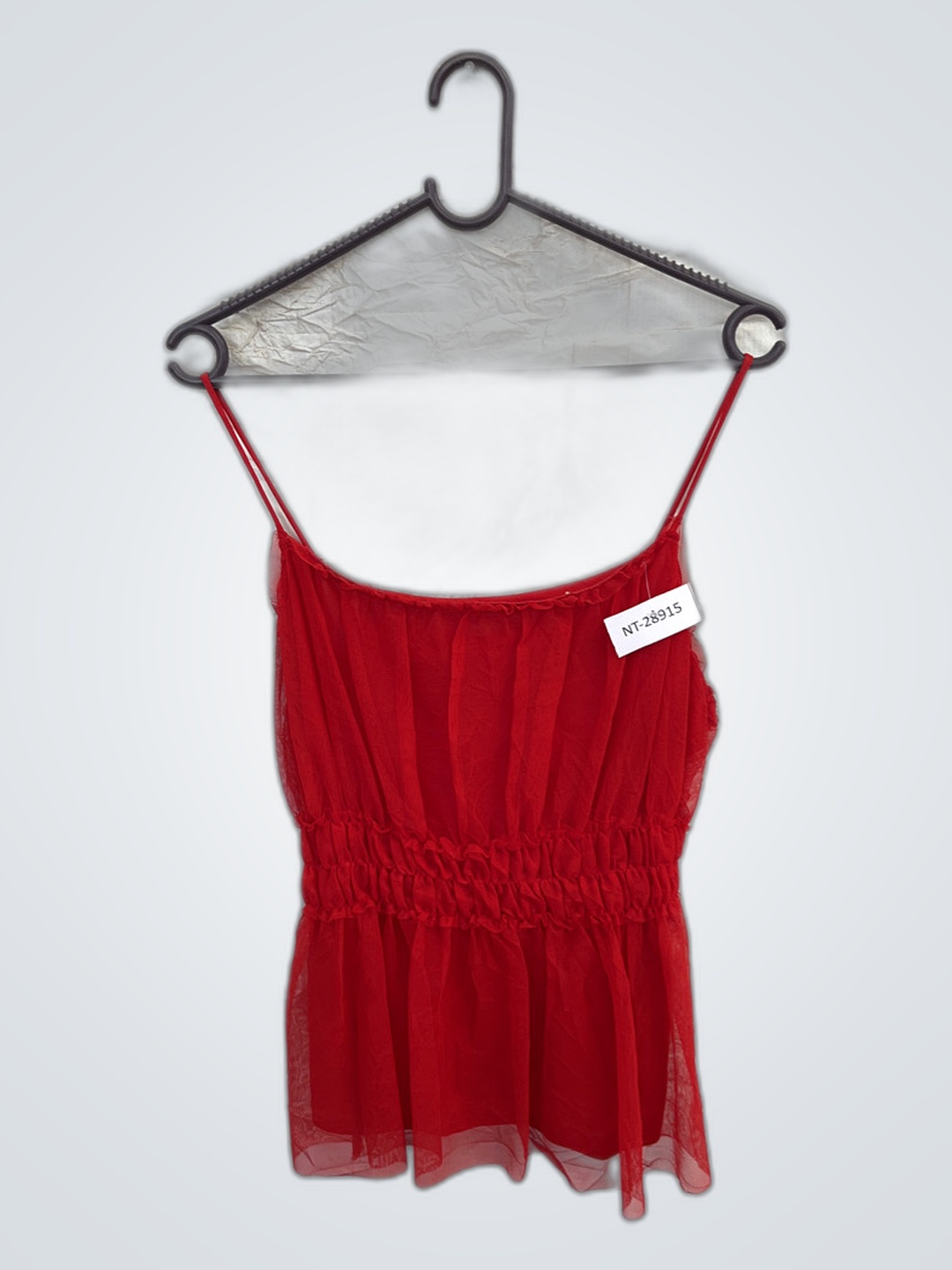 Rotes durchscheinendes Oberteil