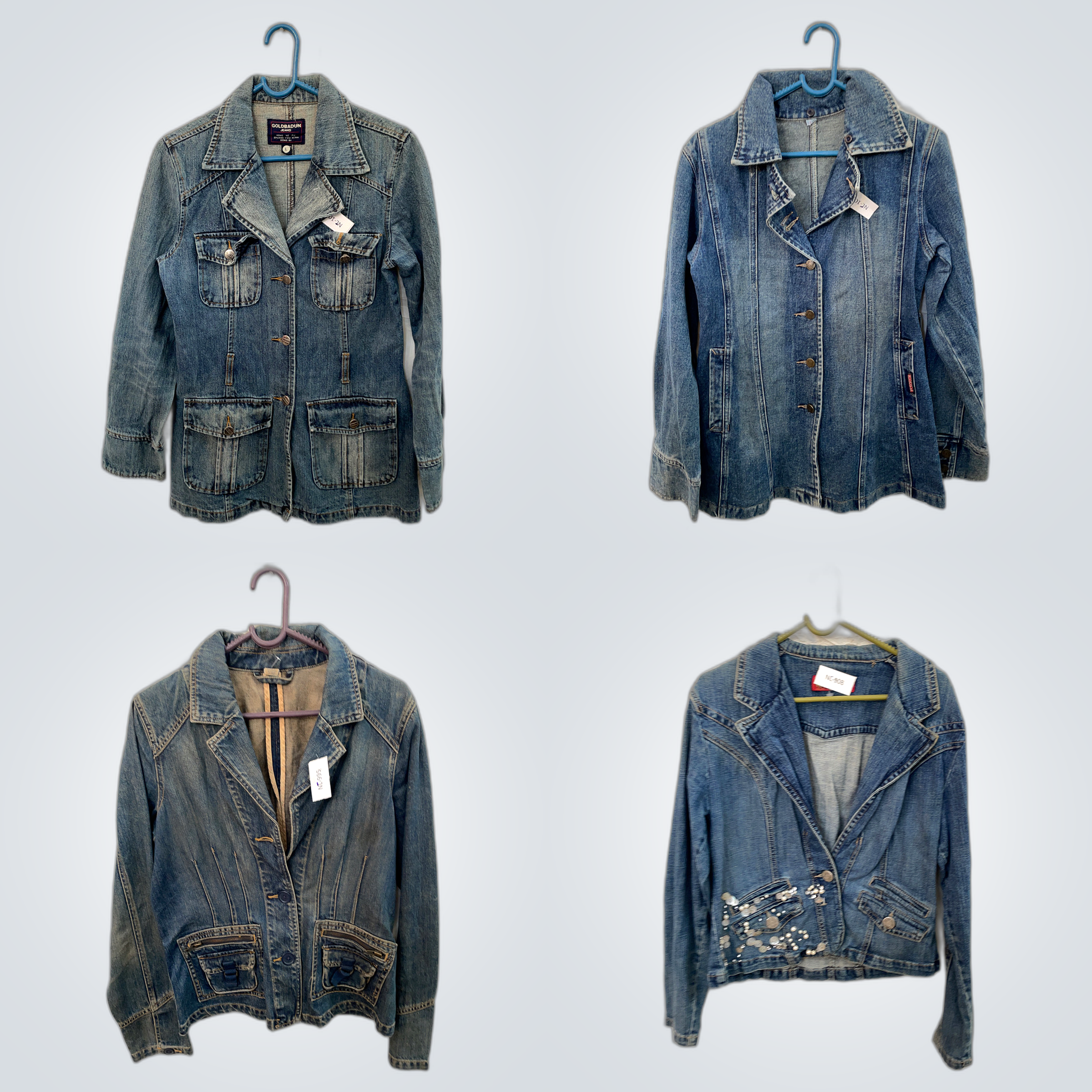 GOLDBADUN & Johnny Joe Giacca di Jeans Bundle 7pcs..