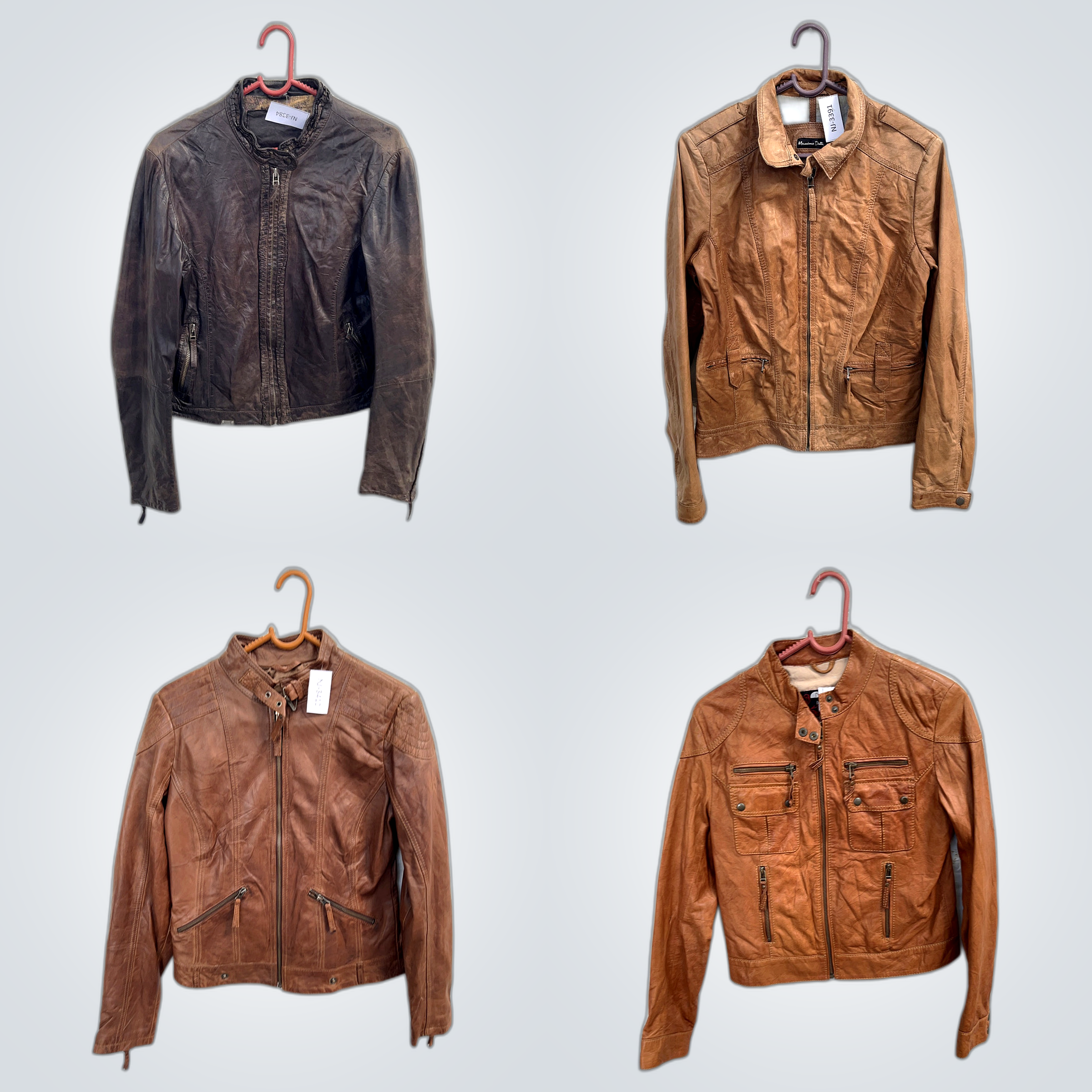 Y2K Brown Leather Jackets