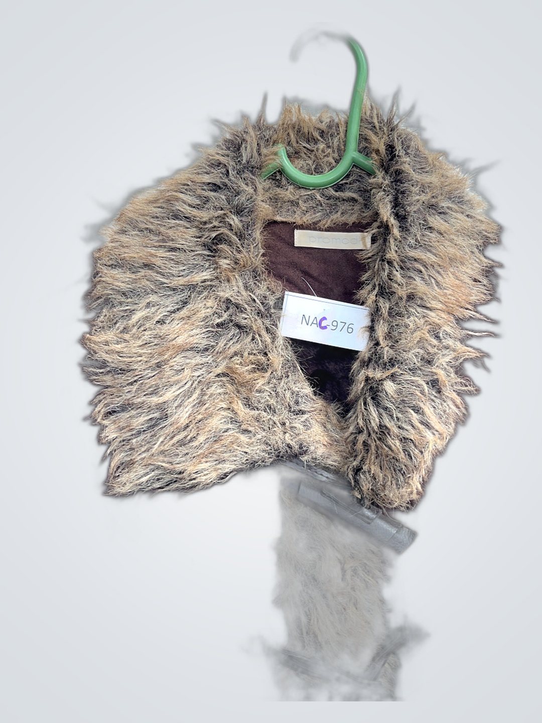 Brown Fur-Trimmed Coat