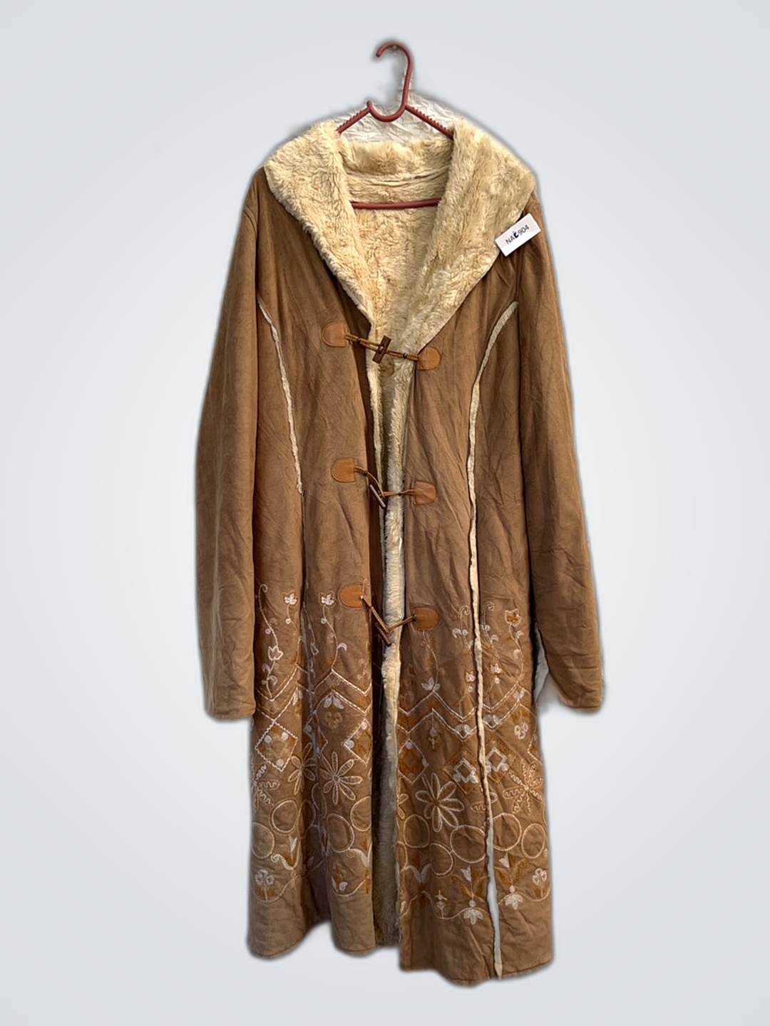 Brown Fur-Lined Coat