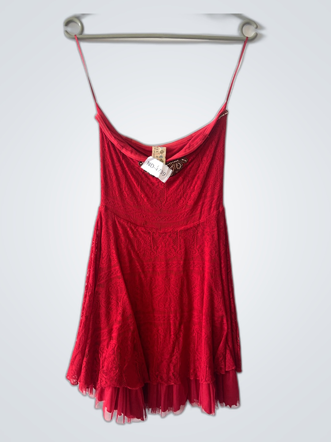 Free People Red Lace Dress