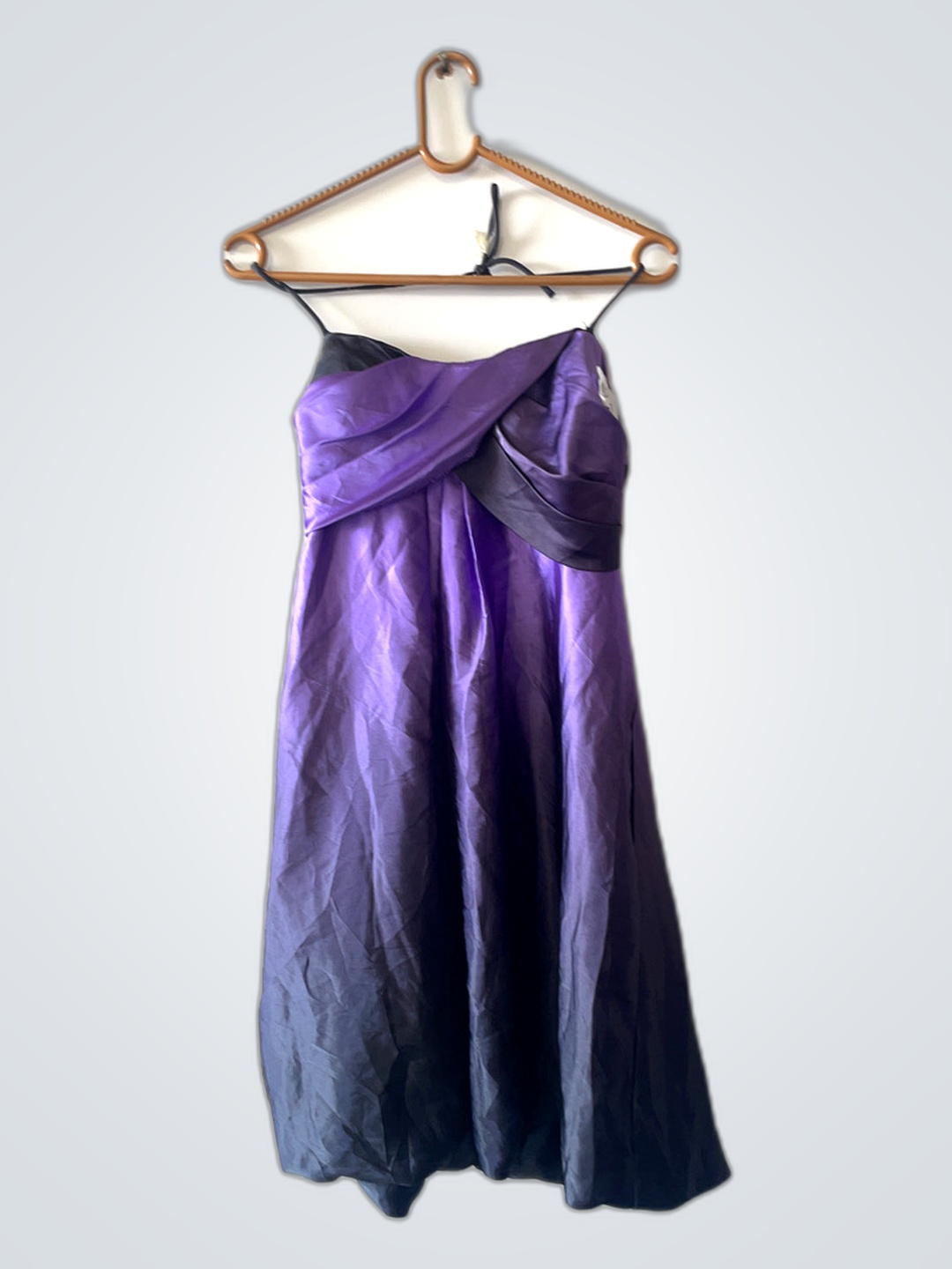 Purple and Black Dress