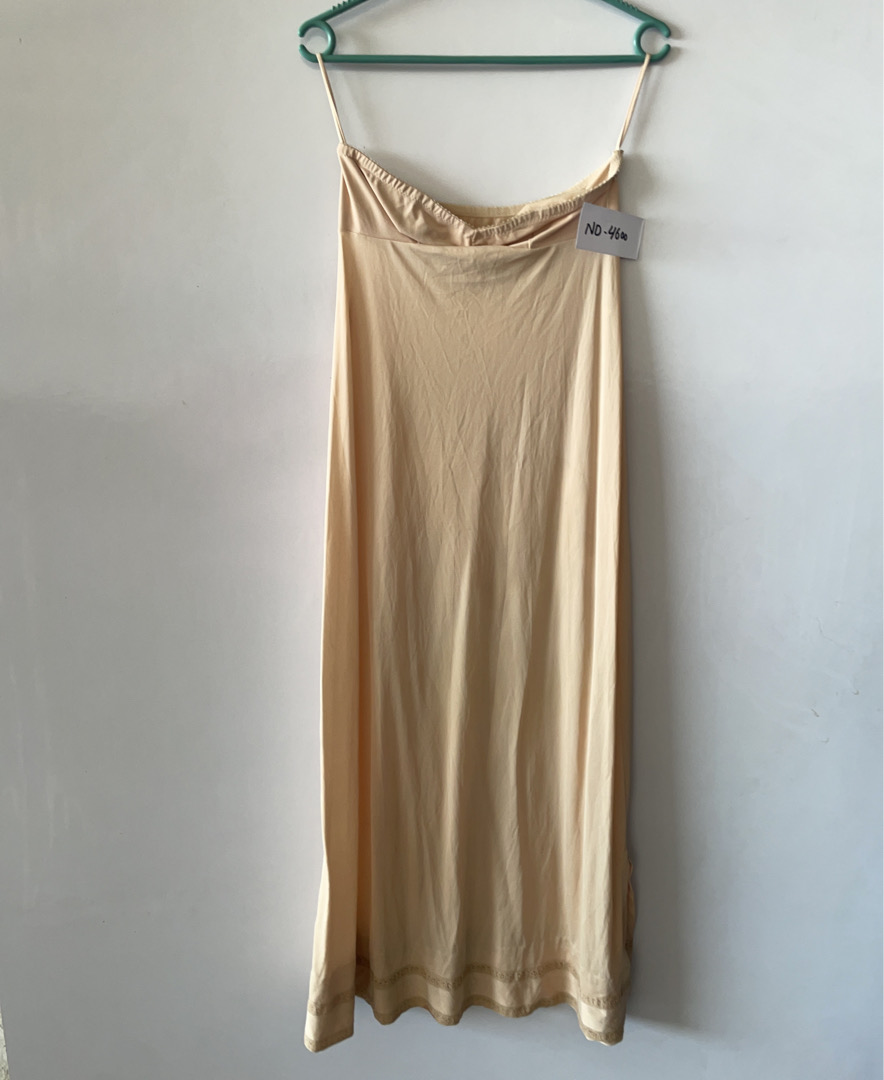 Beige Spaghetti Strap Dress