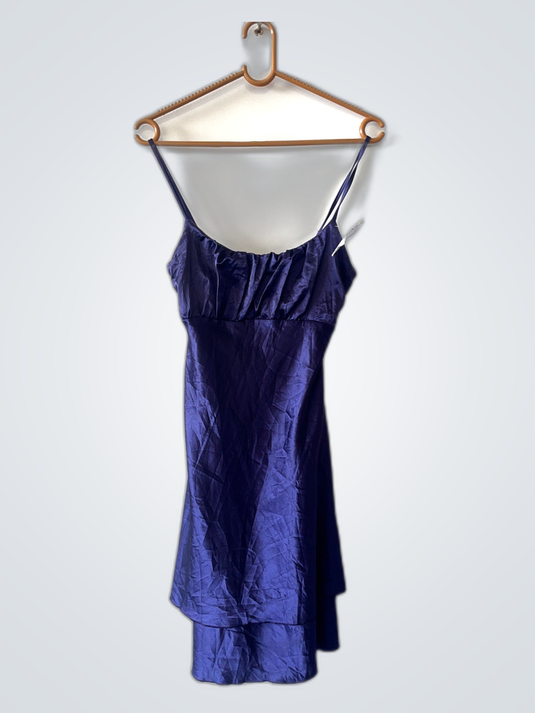 Blue Satin Dress