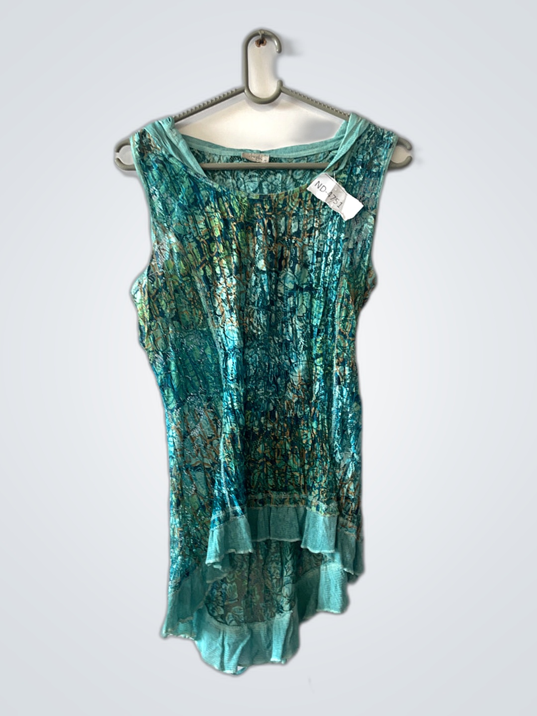 Fredy Teal Patterned Dress